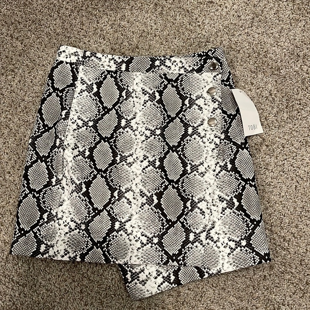 Snakeskin skirt